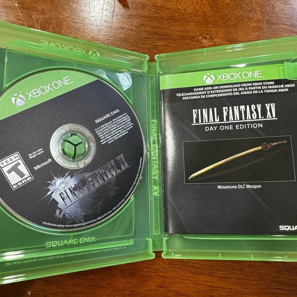 Final Fantasy‎ XV Day One Edition Xbox One, Complete in Box, Tested